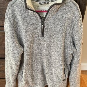 Orvis Men's Gray pullover Medium